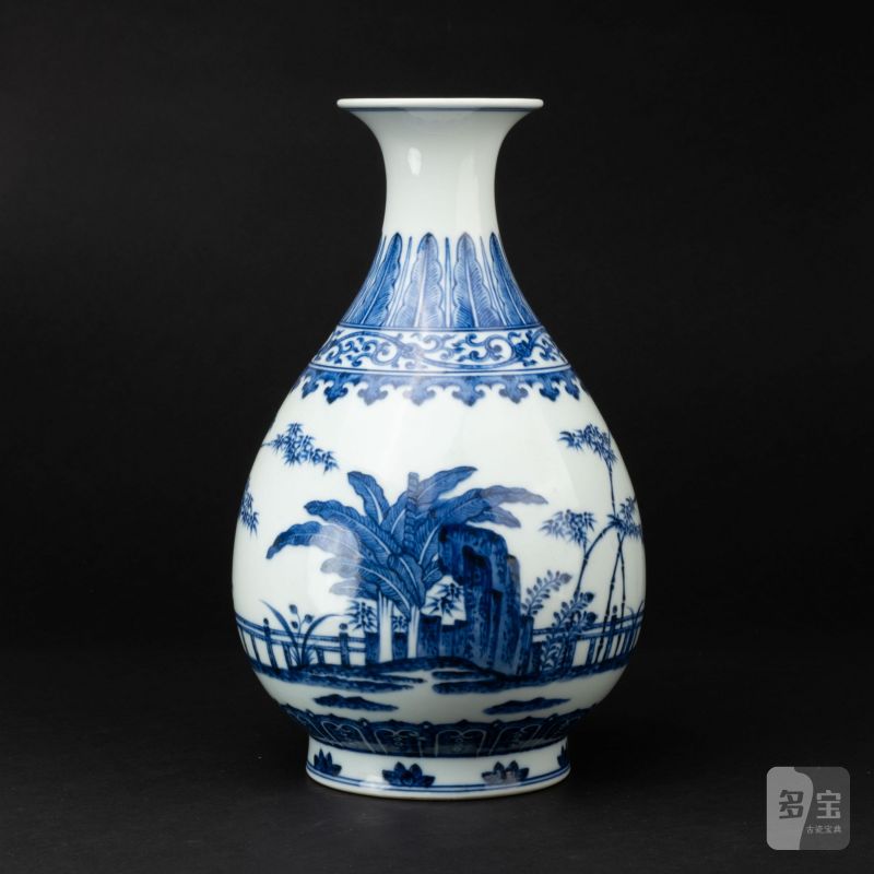   清 光緒款青花玉壺春瓶 - 图2